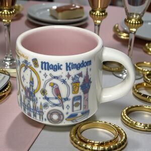 Starbucks Been There Series Magic Kingdom Mug 2oz Espresso Disney Parks EUC